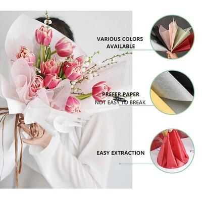 40pcs flower arrangement wrapping paper, cotton flower wrapp