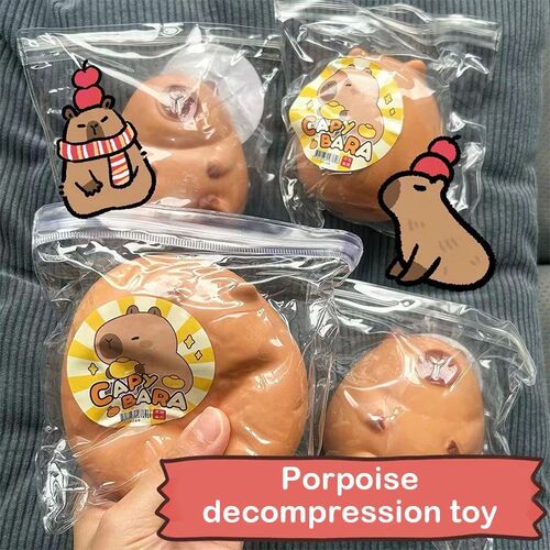 Cute Cartoon Capybara Mochi Pinching Toy Squishy Toy Slow Re