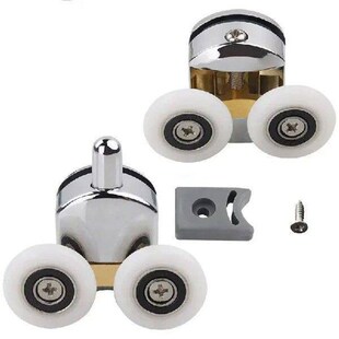 1/2Pairs 25mm Sliding Shower Door Roller Bearing Wheel Zinc