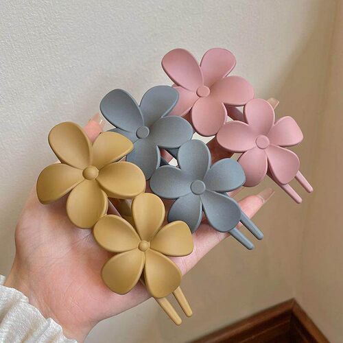 2024 New Flower Hair Clip Retro Korean Style Barrette Back-o