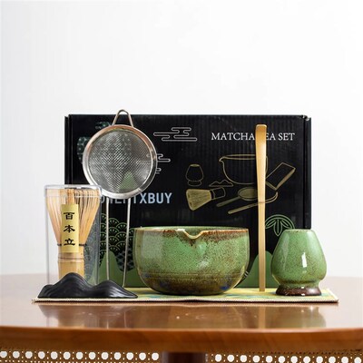 Japanese Matcha Tea Set Color Box 日式抹茶茶具套装彩盒