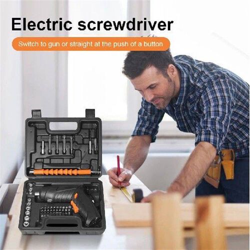 Cordless Screwdriver with Driver Bit Set Rechargeable