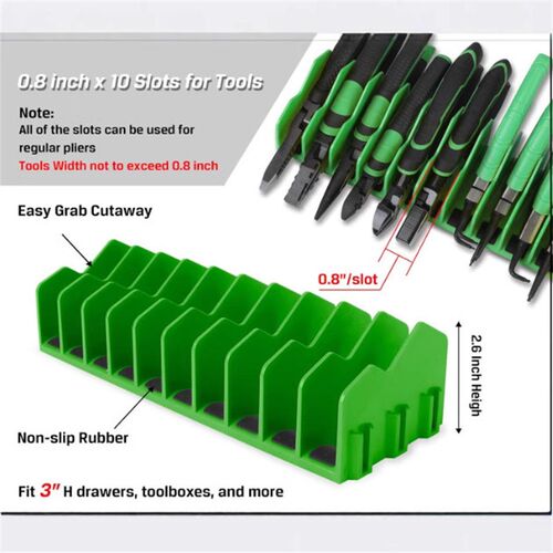 pliers storage rack钳子收纳架10槽钳子切割器储存架防滑可拆卸