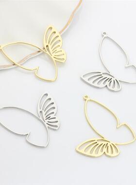 Zinc Alloy Charms   Hollow Butterfly Charms 10pcs/lot For DI