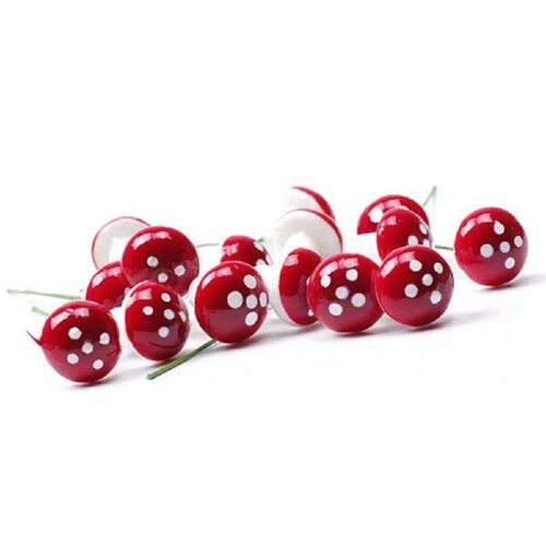 20 Pcs Faux Plant Bonsai Decor Decorations Mushroom Flower