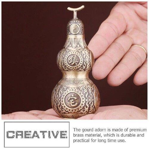 Drinking Gourd Vintage Home Decor Retro Brass Craft Chinese