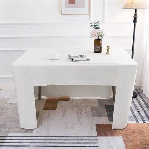 72 Inch Tablecloth Solid Color Meeting Table Cloth Fitted