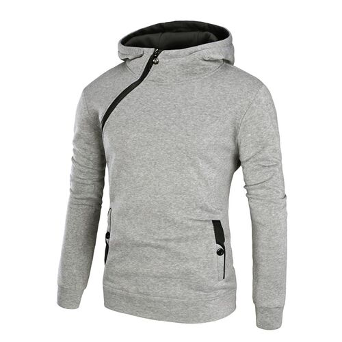 Mens mens mens inclined zipper coat casual contrast color
