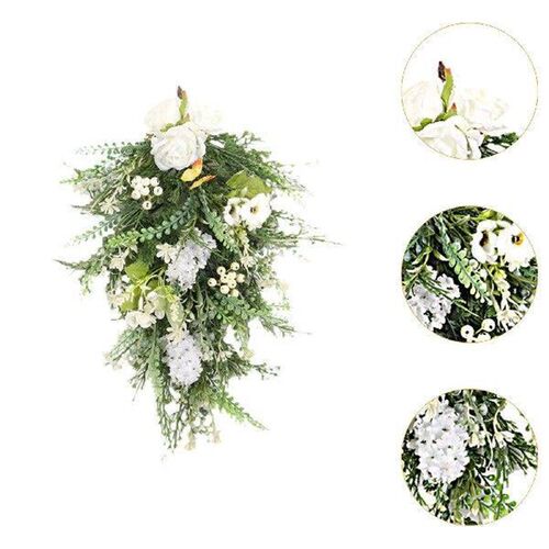Artificial Flower Teardrop Swag Wreath Length 50cm