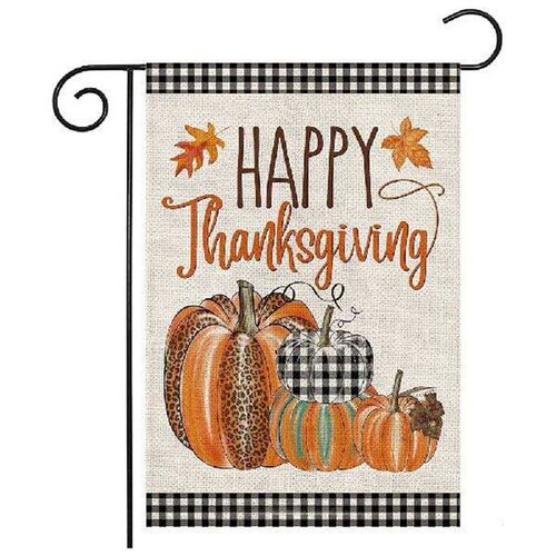 Multi-Color Autumn Garden Flag Thanksgiving Double Flag Of