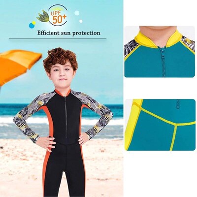 One-Piece Quick Drying Summer Boys Swimwear Children Swimsui