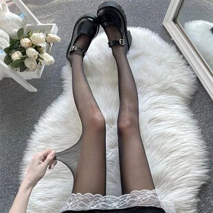 Women Tights Summer Black White Stockings Sexy High Waist Lo