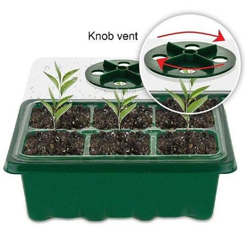 Mini Greenhouse Seedling Starter Trays Humidity Vented