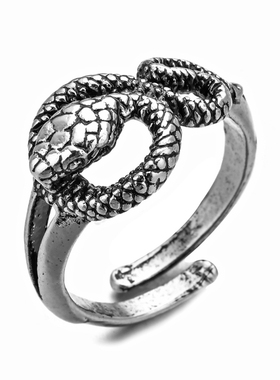 26 Styles Retro Punk Snake Ring for Men Women Exaggerated An