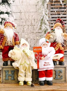 Christmas Decoration Santa Claus Plush Doll New Year Gift