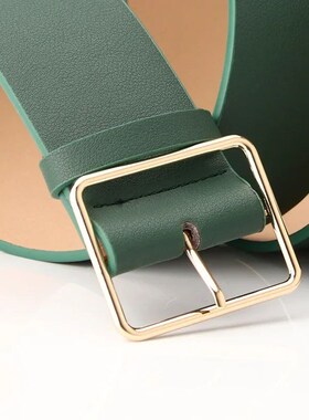 New Fashion 5cm Wide Black Red Leather Female Ladies Belts H