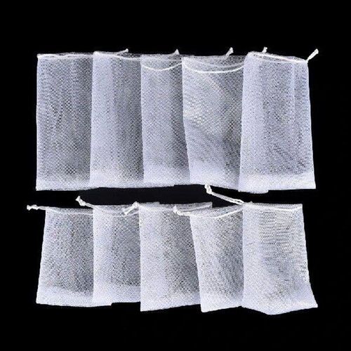 5pcs/lot Bathroom Cleaning Gloves Mesh Soap Bag Foam Mesh