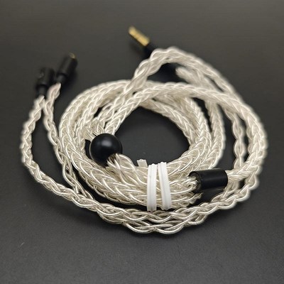 MMCX升级线八股带麦十六股 手感软轻便单晶铜镀银升级线材SE215