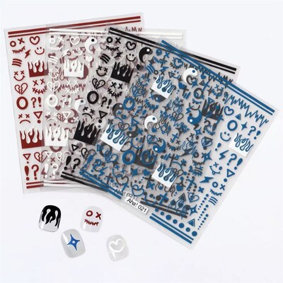 1PC Cartoon Nail Art Sticker Stars/Bear/Rabbit Design Nail G