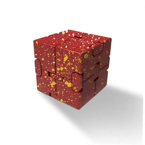 Edc Metal Infinity Cube Fidget Toy Infinite Stress Reliever