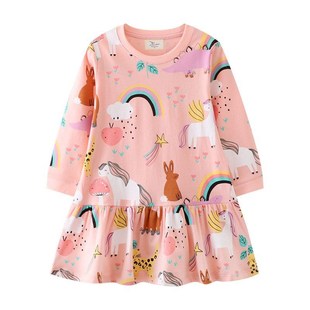 Jumping Meters Childrens Princess Unicorn Dresses For Autum