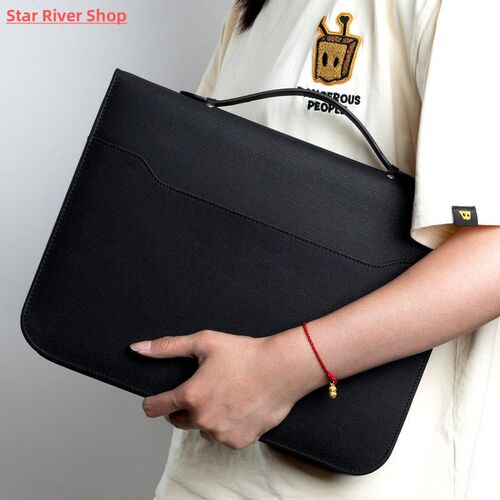 A4 Multi-functional Leather File Folder Business Office Docu