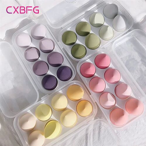 4/8pcs Makeup Sponge Blender Beauty Egg Cosmetic Puff Soft F
