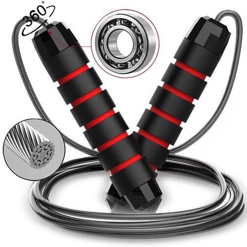 With Ball Bearings Adjustable Tangle-Free Speed Wire Jump Ro