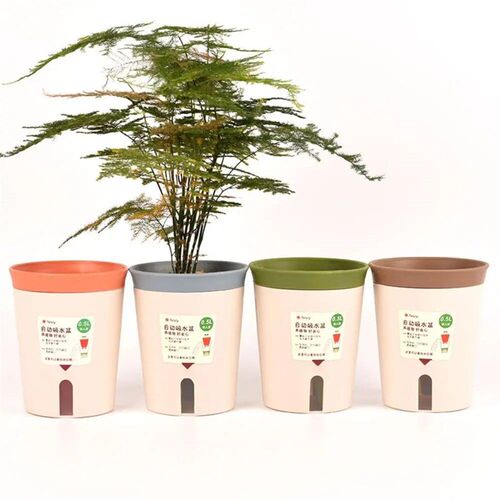 Self Watering Planter Lazy Hydroponic Flower Pot Plastic Off