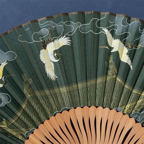 Fan Ancient Style Folding Fan Bamboo Folding Female Fan Chin