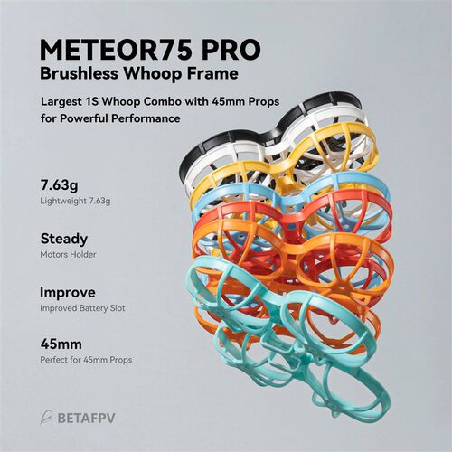 BETAFPV Meteor75 Pro Brushless Whoop Quadcopter Mini Smart F