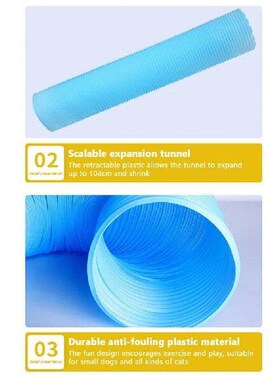 Cat Tunnel S-Shaped Collapsible Cat Tunnel For Indoor Cat
