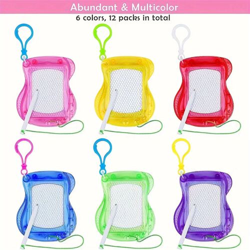 Mini Magnetic Drawing Boards With Keychain Erasable Doodle &