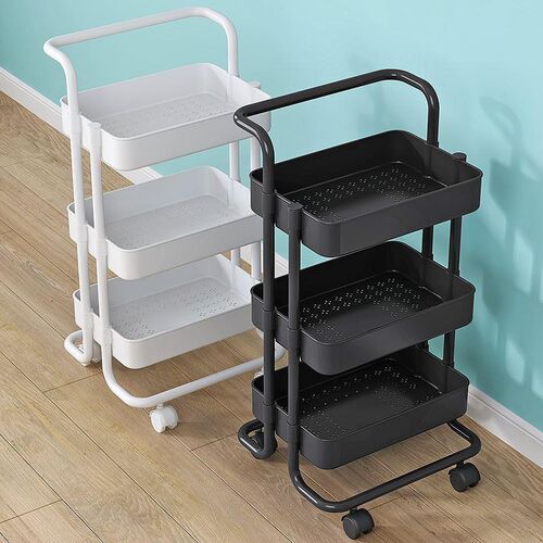 Trolley storage rack landing kitchen bathroom mobile snack