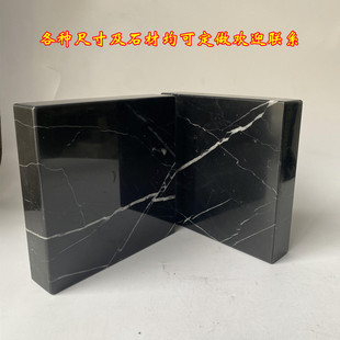 天然大理石板工艺品软装饰品摆件底座垫板音响垫板酒店摆设台面