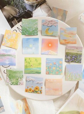 46 Pcs Kawaii Paper Stationery er Set Spring Filed Floral Sc