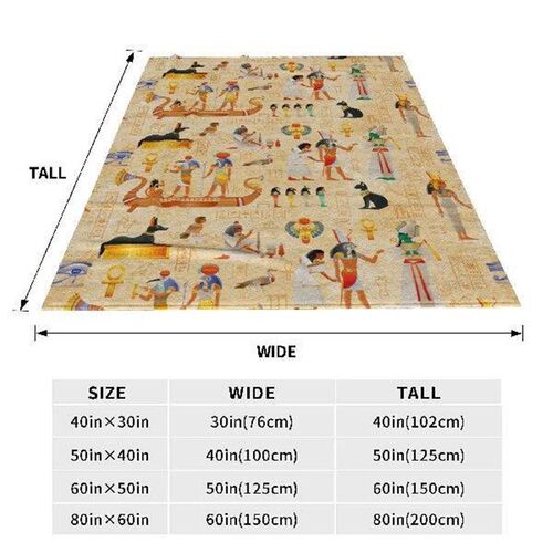 Egyptian Pharaoh Merch Blanket Super Soft Warm Ancient