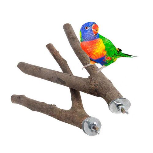 15/20cm Natural Wood Pet Parrot Raw Wood Fork Tree Branch St