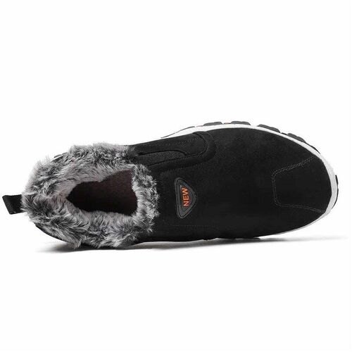 Men Boots Winter Plush Ankle Boots for Men Outdoor Moccasin