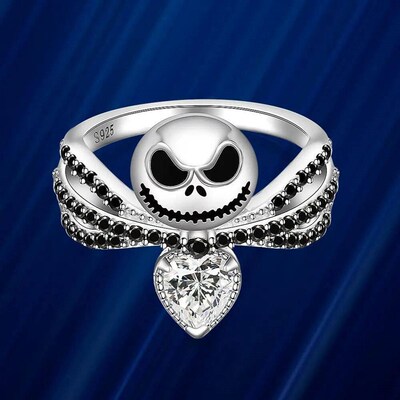 Jack Skull Ring The Nightmare Before Christmas Black Enamel