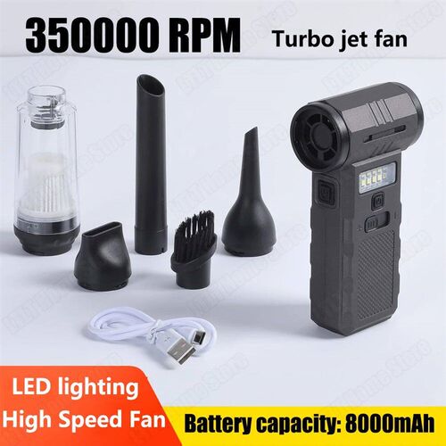 350000 RPM 100 Gears Portable Turbo Jet Fan Air Blower Elect