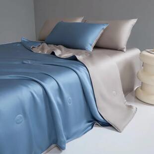 Summer ice silk air conditioning blanket sets bedcover quilt