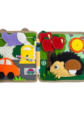 Montessori Toy Busy Board Giraffe Busy Book for Baby 1 2 3 A