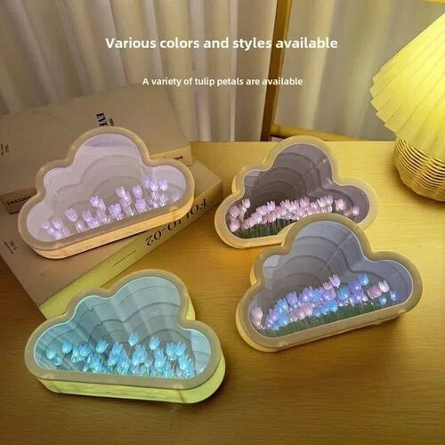 Tulip Cloud Sea of Flowers Handmade Night Light Creative Lig
