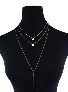 New Arrival 2023 Fashion Minimalist Round Disco Coin Chain N