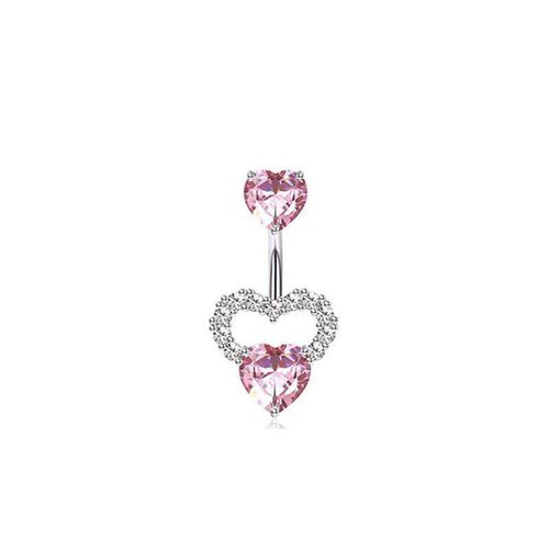 Stainless Steel Set Belly Ring Wings Heart Belly Button Stud