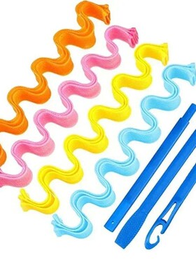 24pcs DIY Magic Hair Curler 30CM Heatless Hair Rollers Curle