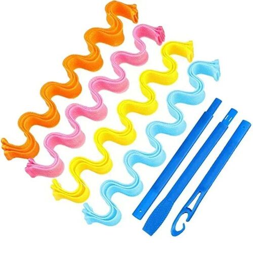 24pcs DIY Magic Hair Curler 30CM Heatless Hair Rollers Curle