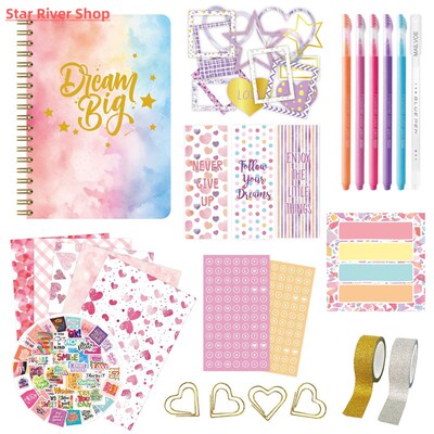 New Bronzing DIY diary set Girls 4 + scrapbook children gift