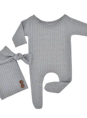 2 Pcs/Set Newborn Photography Props Baby Boy Girl Romper